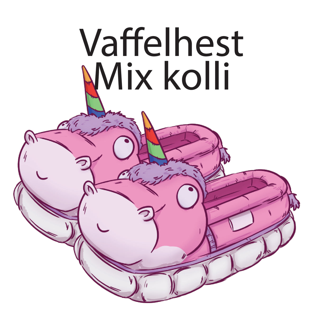 VAFFELHEST-SLIPPER-MIX