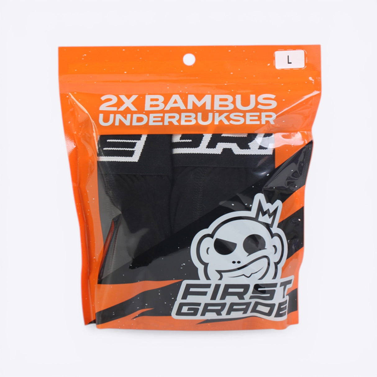 FirstGrade Bambus Underbukser - Sort (2 par)