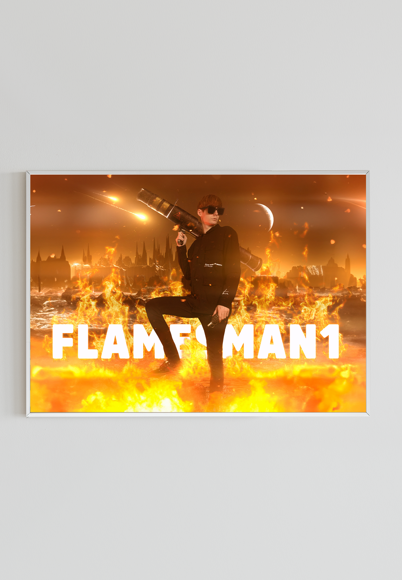 Flamesman1 - Fire Blaze Poster