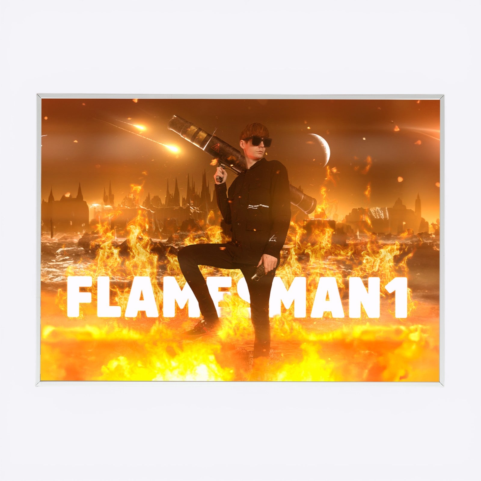 Flamesman1 - Fire Blaze Poster