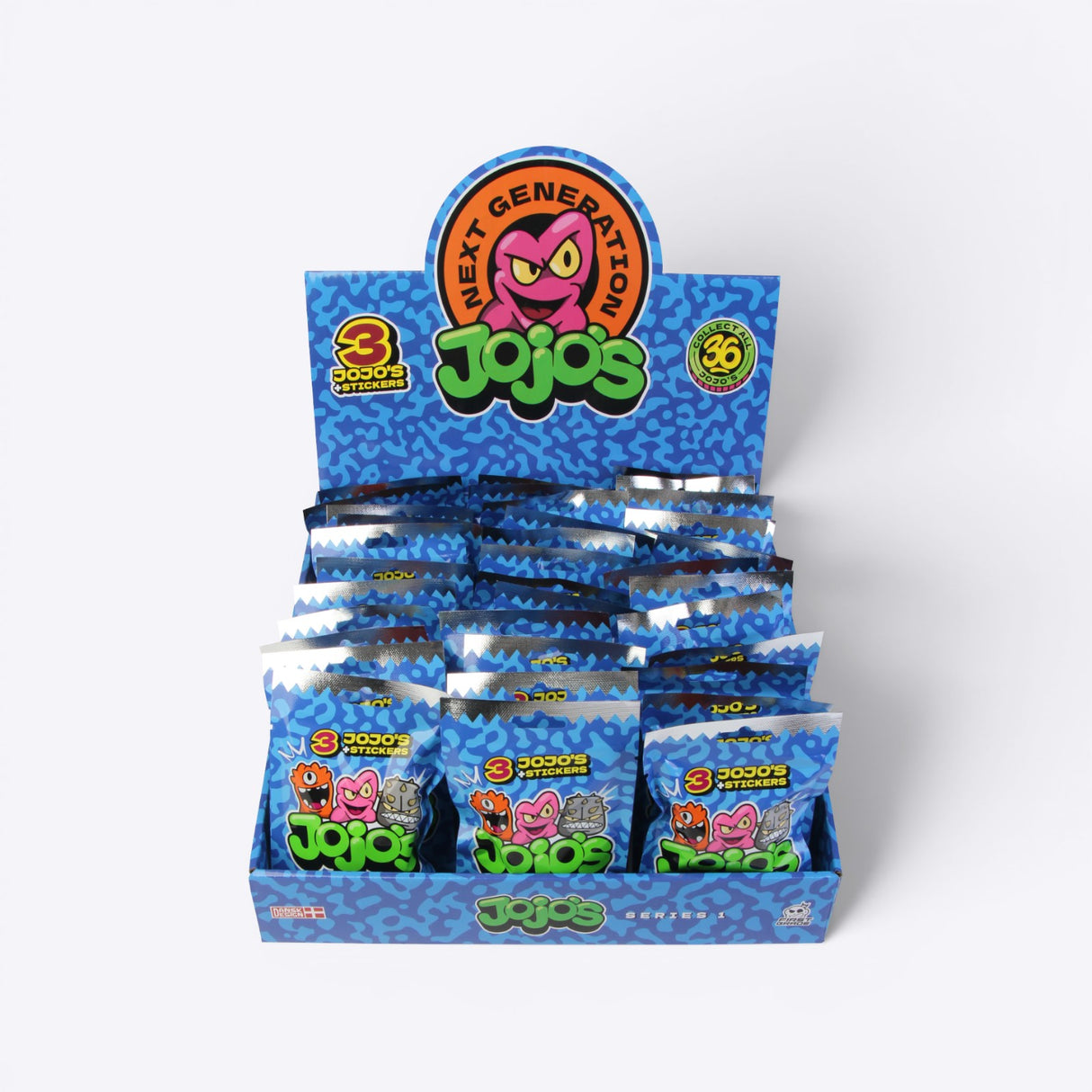Jojo's 3 pack | Fyldt Display (48 stk.)