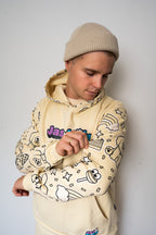 Jas & Mika "Imagine" Hoodie/Trøje Beige