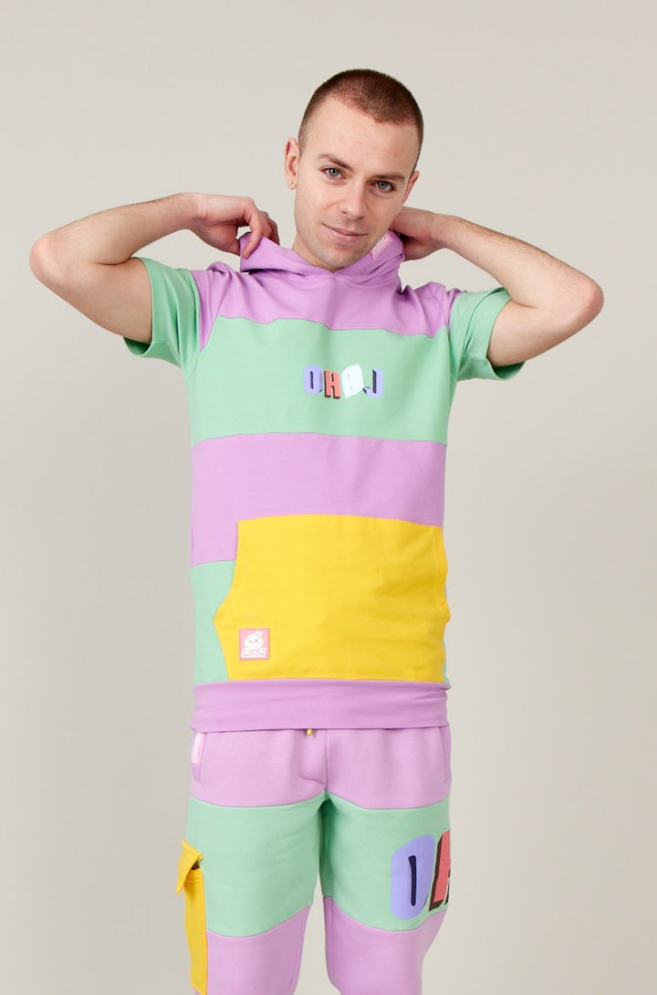 Morten Münster "OHØJ" - COLORFUL - T-Shirt with hood