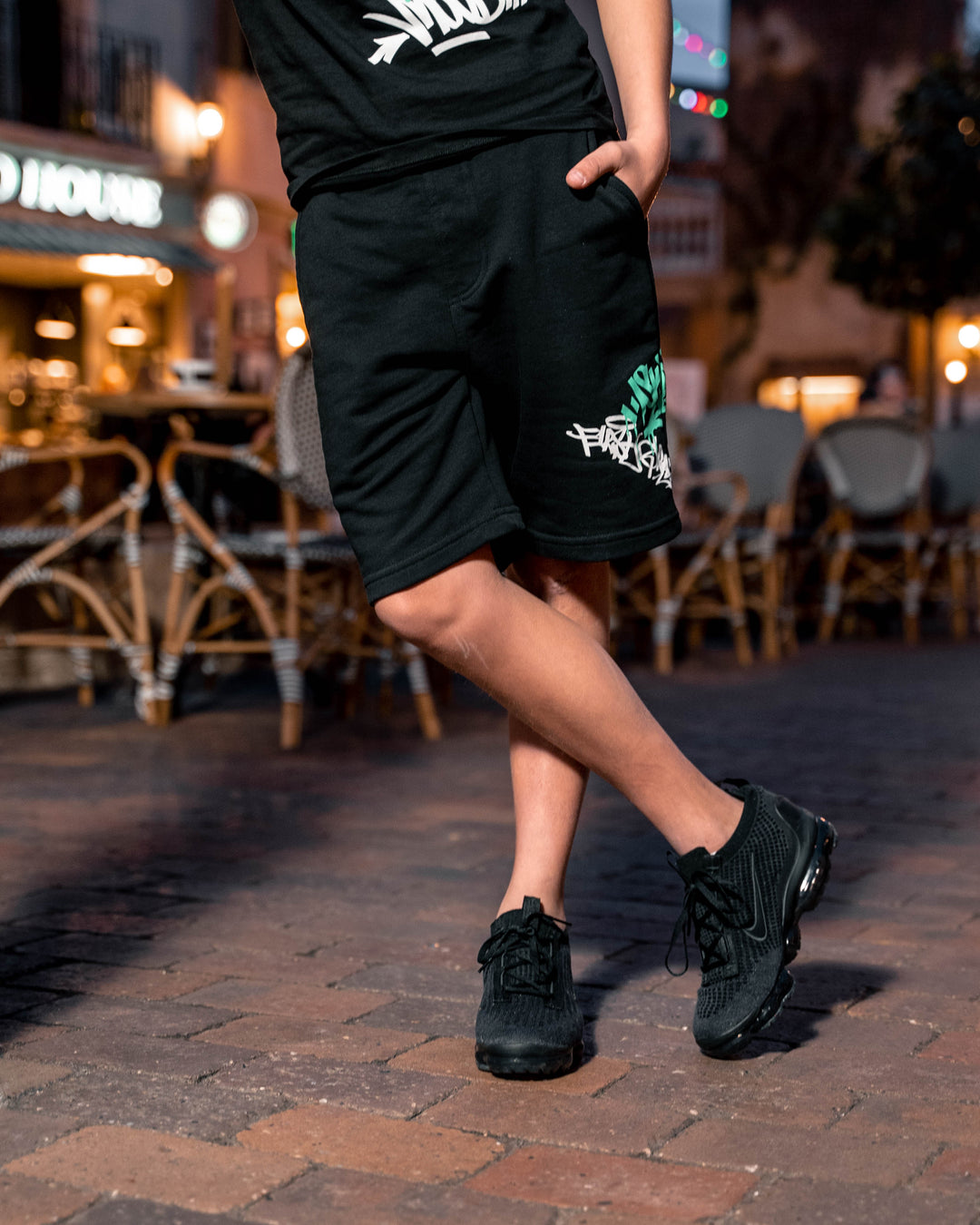 FirstGrade "GRAFFITI" Shorts - Black