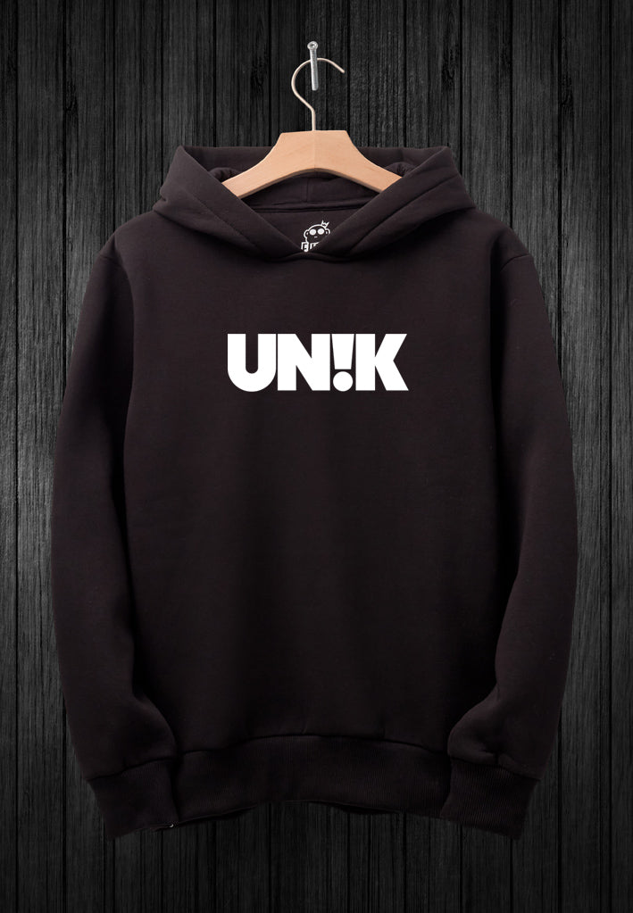 UN!K Hoodie - Black with white print