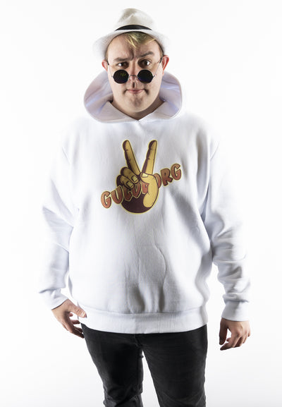 Guldborg - Guldborg Official Stor / Hvid Hoodie