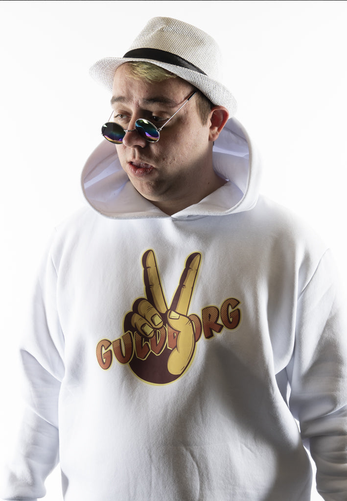 Guldborg - Guldborg Official Stor / Hvid Hoodie