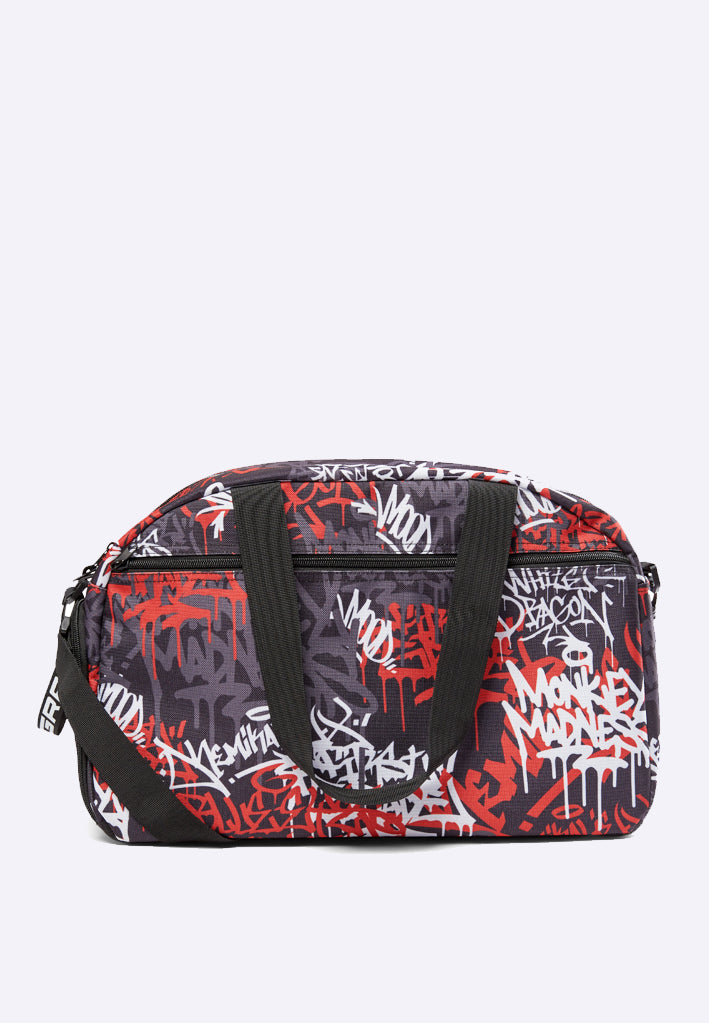 FIRST GRADE "GRAFFITI" 🔥 SPORTS BAG BLACK