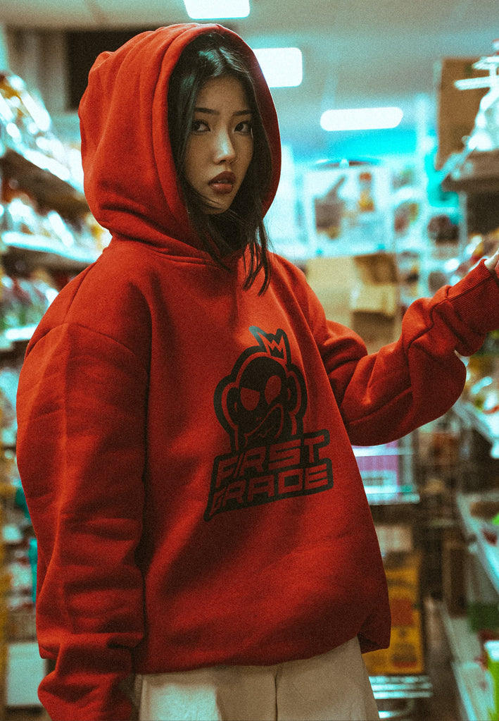 FirstGrade - CLUB / LOGO - Red hoodie 